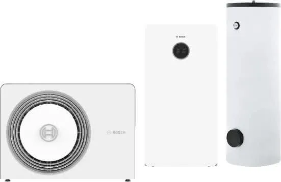 BOSCH Luftwärmepumpen-Paket BOPA CS775 AW 7 OR-S, CS5800iAW 12 MB, HR300