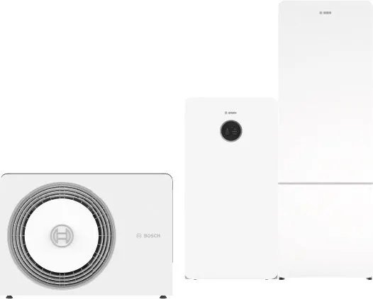 BOSCH Luftwärmepumpen-Paket BOPA CS776 AW 4 OR-S, CS5800iAW 12 MB, SWDP300-2O C
