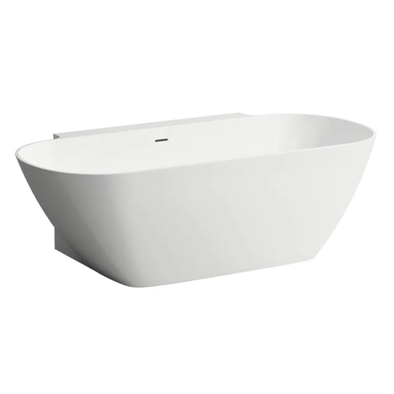 Laufen wandangebunde Badewanne LUA 855x1700x540 Marbond mit Bohrlöchern weiß