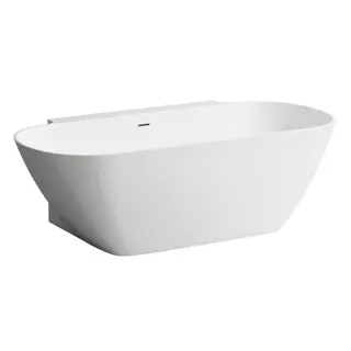 Laufen wandangebunde Badewanne LUA 855x1700x540 Marbond mit Bohrlöchern weiß