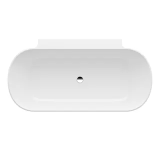 Laufen wandangebunde Badewanne LUA 855x1700x540 Marbond mit Bohrlöchern weiß – Bild 2