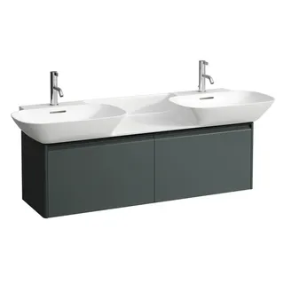 Laufen WTU BASE 348x1170x362 2 Schubl Griff schwarz f.DWT H814304 verkehrsgrau