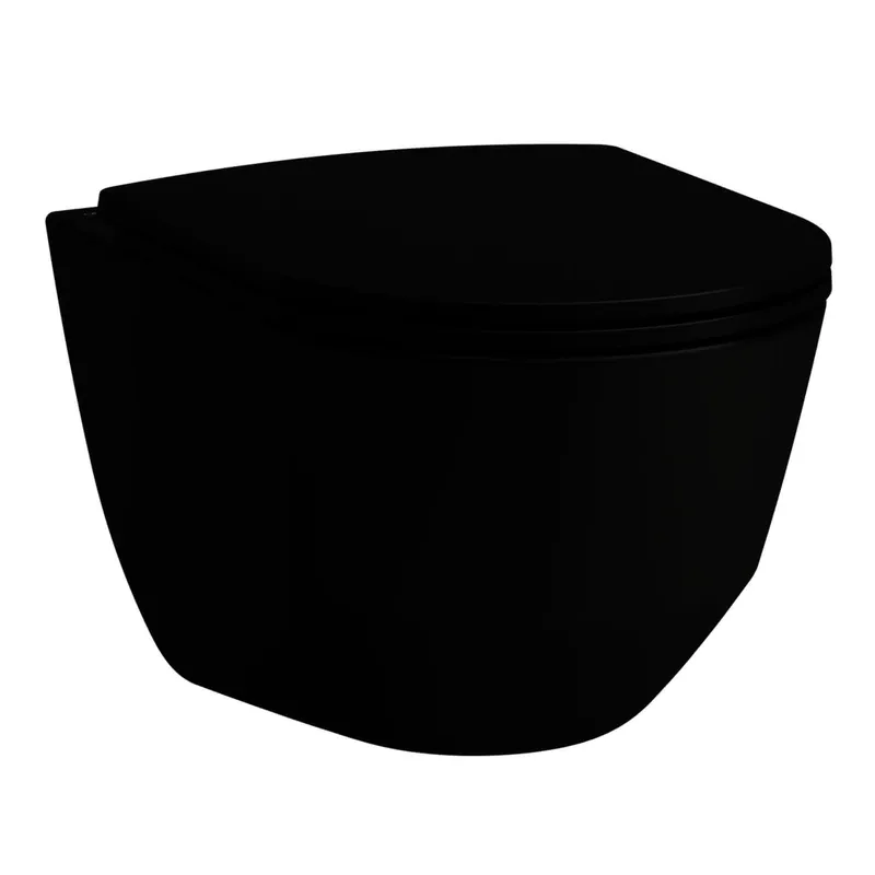 Laufen T-WC wandh. PRO 530x360 spülrandlos verdeckte Bef. schwarz matt