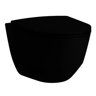 Laufen T-WC wandh. PRO 530x360 spülrandlos verdeckte Bef. schwarz matt
