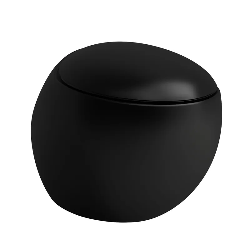 Laufen T-WC wandh. ALESSI 585x390 spülrandlos Schwarz matt