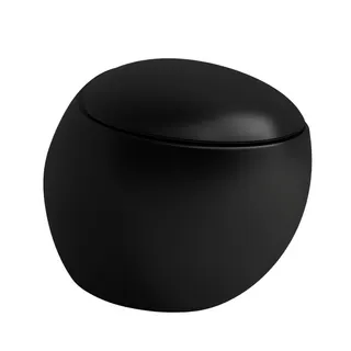Laufen T-WC wandh. ALESSI 585x390 spülrandlos Schwarz matt