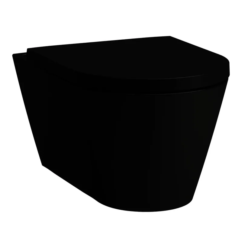 T-WC wandh. K-LAUFEN 545x370 Silent-Flush spülrandlos schwarz matt