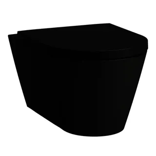T-WC wandh. K-LAUFEN 545x370 Silent-Flush spülrandlos schwarz matt