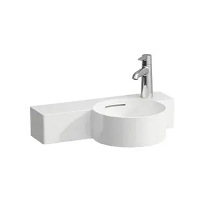 Laufen HWB VAL 315x550x155 1. Hl. rechts ohne Überlauf Ablg. links graphit matt – Bild 1