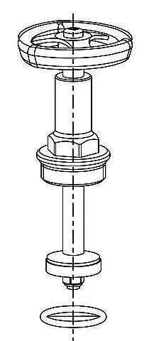 Grünbeck Ventiloberteil 3/4" mit Dichtungen