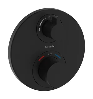 sanibel 3001-Wannenthermostat EcoPlus A23 UP-Fertigmontageset rund 2 Verbr sw – Bild 1