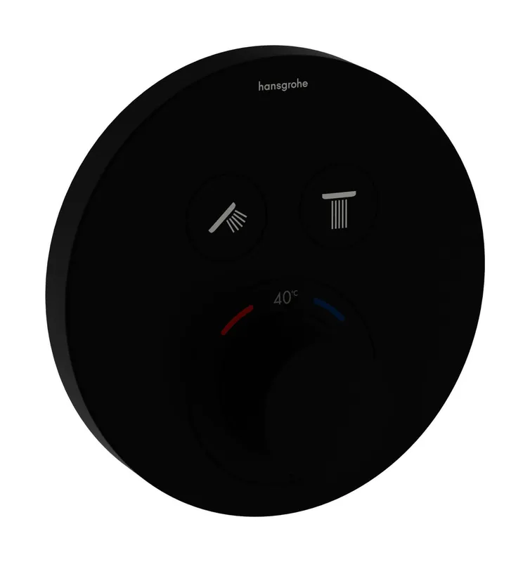 sanibel 3001-Wannenthermostat EcoSelect A23 UP-Fertigmontageset rund 2 Verbr sw