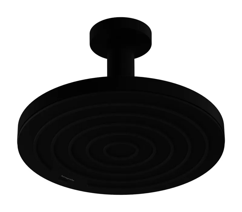 sanibel 3001-Kopfbrause EcoPlus A23 rund 260mm m Deckenanschl. DN15 100mm schwarz