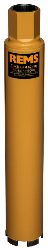 REMS Trocken-Diamant-Kernbohrkronen LS 62 x 320 x UNC 1 1/4