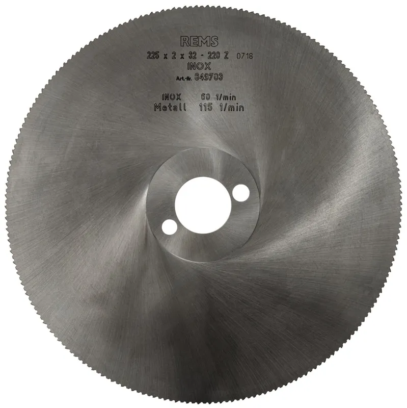 REMS Metallkreissägeblatt HSS 225 x 2 x 32 mm, 220 Zähne