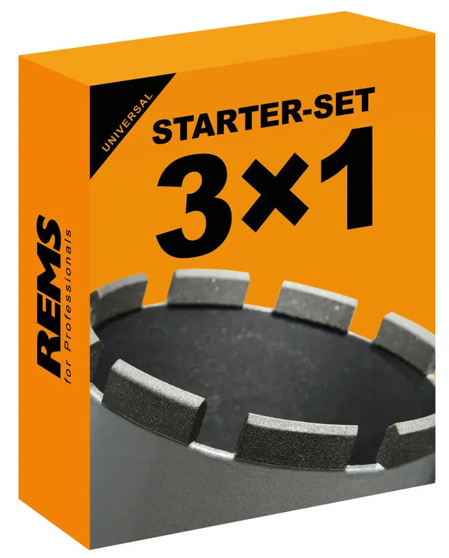 REMS Universal-Diamant-Kernbohrkronen LS Set 62+82+132