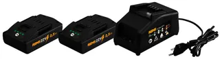 REMS Power-Pack 22V, 2,5Ah Akku x2 +Ladegerät 230 V, 90 W