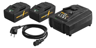 REMS Power-Pack 22V, 5,0Ah Akku x2 +Ladegerät 230 V, 290W