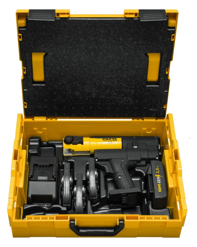 REMS Mini-Press 22V ACC Set V 15+18+22 L-Boxx