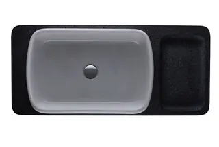 Duravit Qatego Aufsatzbecken 600mm, geschl. ohne HLB, ohne Überlauf, Weiß HG – Bild 2
