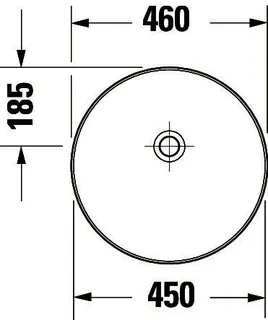 Duravit Vitrium Aufsatzb.460mm,Ru.,Weiß Sdm. DuroCast UltraResist,o.HLB/ÜL,geschliff. – Bild 5