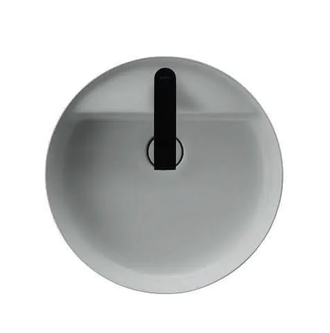 Duravit Vitrium Aufsatzb.460mm,Rund,Weiß Sdm. 460x460x130,m.HLB,HL 1,o.ÜL,geschliff.