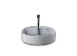 Duravit Aufsatzbecken 460 mm Bento Weiß HYG m.Armaturinsel,o.ÜL,1 HL,geschlif. – Bild 2