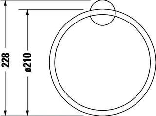 Duravit Starck T Handtuchring, Chrom, 210x73x228 – Bild 4