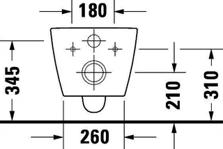 Duravit ME by Starck WWC 540mm TS,HygFl.,Riml verdeckte Bef., Weiß HG, HYG – Bild 4