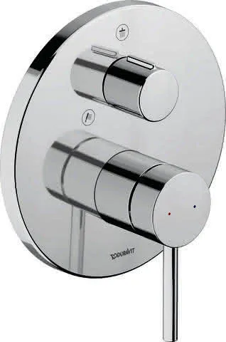 Duravit Circle Einheb. Brausemischer UP,Rund Umstellvent.,Kermikmischsys., Chrom HG