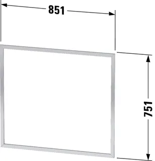 Duravit L-Cube E.ra 850x10x751mm, Weiß – Bild 2