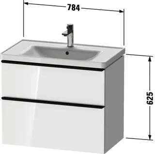Duravit D-Neo WTU,236780,AZ,1,SBK:1,Gr:D.Schw 784x452x625mm,Wandh,Nussb.Dkl.Matt,Dek. – Bild 3