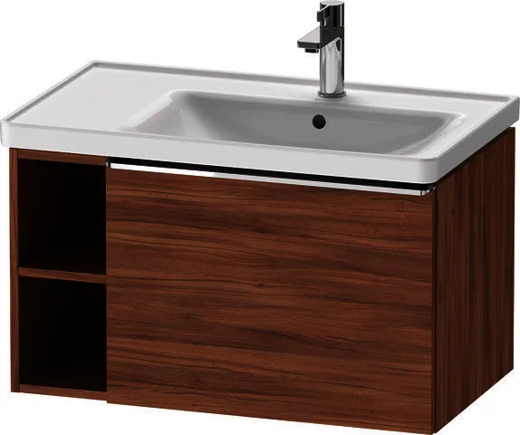 Duravit D-Neo WTU,Wdh,AZ:1,Fä.LI:2,Gr:Chrom 784x452x440mm,Nussbaum Matt, Dekor