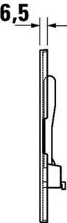 Duravit DuraSys Betät.-Pl.mech.f. WC Beta 100 Dual Flush,Aufgesetzt,Schwarz Matt – Bild 2