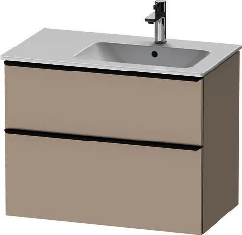 Duravit D-Neo WTU,Ausz:1,Schubk:1,GR:Dia.Schw 810x462x625mm,Wandh,Taupe Matt,Dekor
