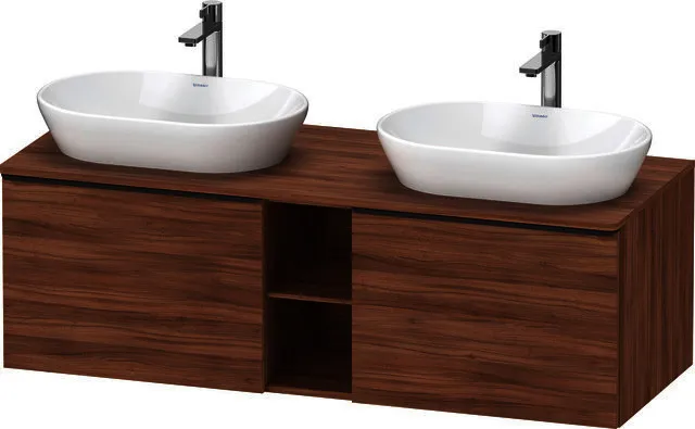 Duravit D-Neo,Kons-WTU,B,AZ:2,Fä:2,Gr:D.Schw. 1400x550x459mm,Wdh,Nussbaum Matt,Dekor