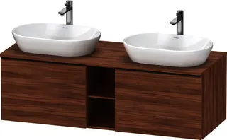 Duravit D-Neo,Kons-WTU,B,AZ:2,Fä:2,Gr:D.Schw. 1400x550x459mm,Wdh,Nussbaum Matt,Dekor