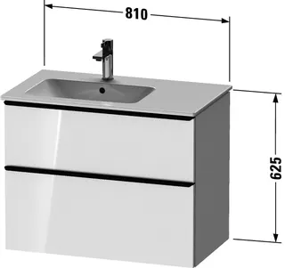 Duravit D-Neo WTU,234583,AZ,1,SBK:1,Gr:Bronze 810x462x625mm,Wdh,Natur Eiche Matt,Dek.