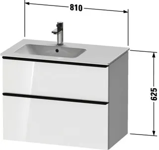 Duravit D-Neo WTU,234583,AZ,1,SBK:1,Gr:Bronze 810x462x625mm,Wdh,Natur Eiche Matt,Dek. – Bild 2