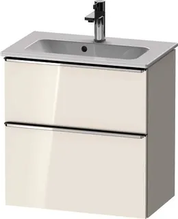 Duravit D-Neo WTU,Ausz:1,Schubk:1,GR:Chrom 610x372x625mm,Wandh,Weiß Hochglanz,Dek.