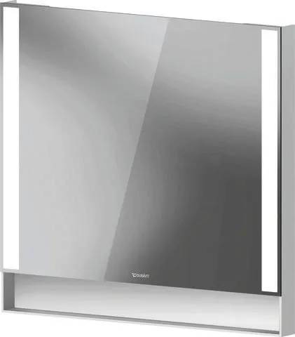 Duravit Qatego Spiegel,mit Beleuchtung,Wdhg, Wandmontage 800x65x750mm,Weiß Matt