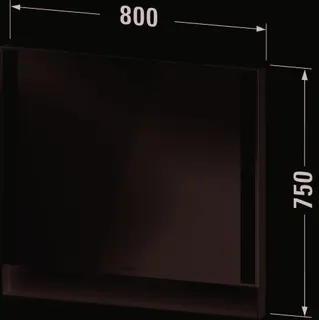 Duravit Qatego Spiegel,mit Beleuchtung,Wdhg, Wandmontage 800x65x750mm,Weiß Matt – Bild 2