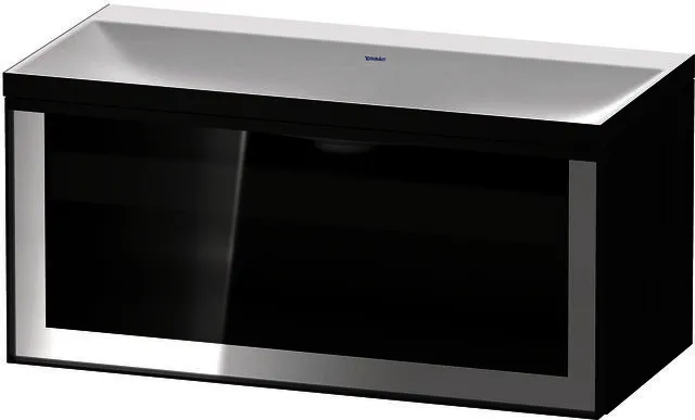 Duravit VT c-b Set,Wh,Ausz:1,o.HL,Grl:Graphit 1000x479x443mm,F:Pars.Grau,K:Eiche Schw