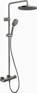 Duravit Duschsystem 1000 MinusFlow Brausethermostat, Edelstahl Gebürstet