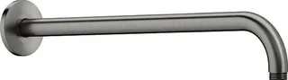Duravit Brausearm L 410mm, Wandmontage Rosette Rund, Edelstahl Gebürstet – Bild 2