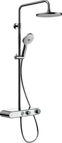 Duravit Duschsyst.Shelf 1050, Brausethermst. Chrom Weiß Hochglanz