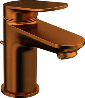 Duravit Wave Einhebel-Waschtisch-Mischer S mit Zugstange, Bronze Gebürstet