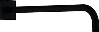 Duravit Brausearm L 410mm, Wandmontage Rosette Eckig, Schwarz Matt – Bild 2