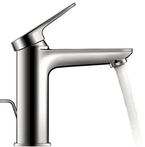 Duravit Wave Einhebel-Waschtisch-Mischer M,FreshStart mit Zugstange, Chrom HG