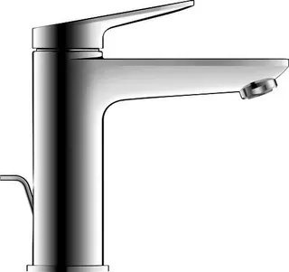 Duravit Wave Einhebel-Waschtisch-Mischer M,FreshStart mit Zugstange, Chrom HG – Bild 3